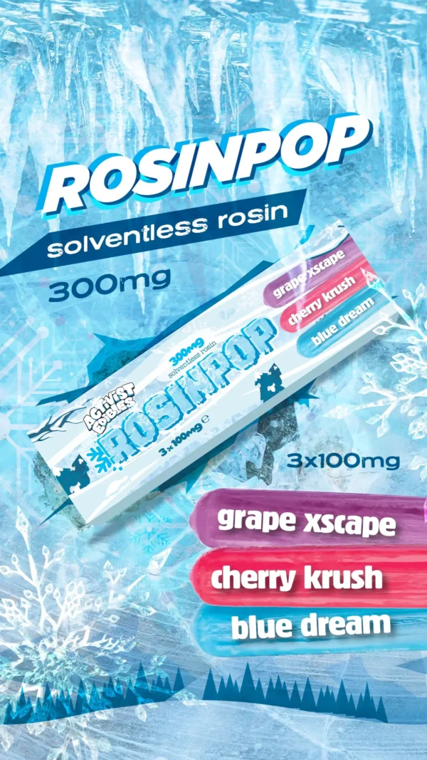 ActivistEdibles rosinpop solventless rosin 300mg